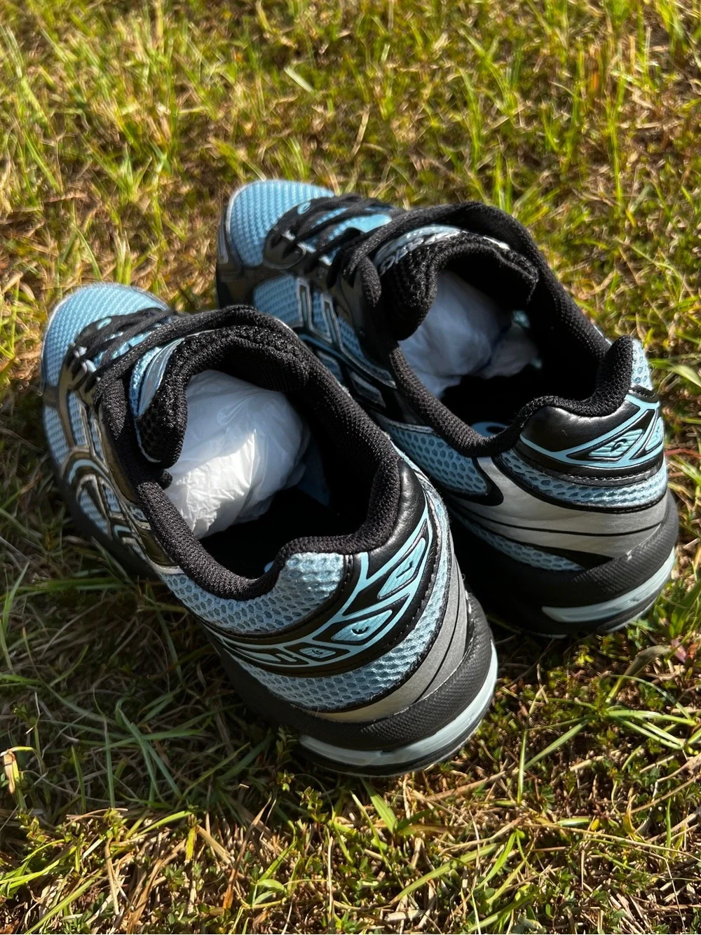 CLEAN Asics size 11 Womens Gel-1130 Black Ice Blue shoes